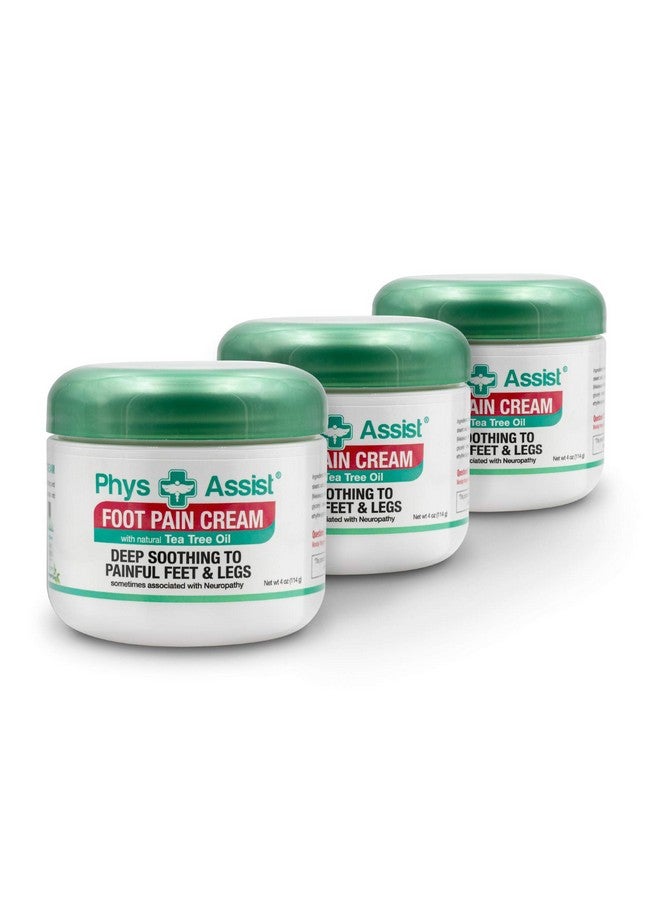 Soothing Foot Cream To Feet And Legs (Three 4 Oz Jars) Soothing To Feet And Legs.
