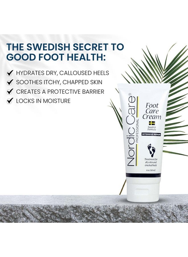 Foot Care Cream Repairs And Hydrates Dry And Cracked Heels 10% Urea Cream Treats Severely Dry Feet Cracked Heels & Callus Removal Hypoallergenic & Lanolinfree 6 Oz (Pack Of 6)