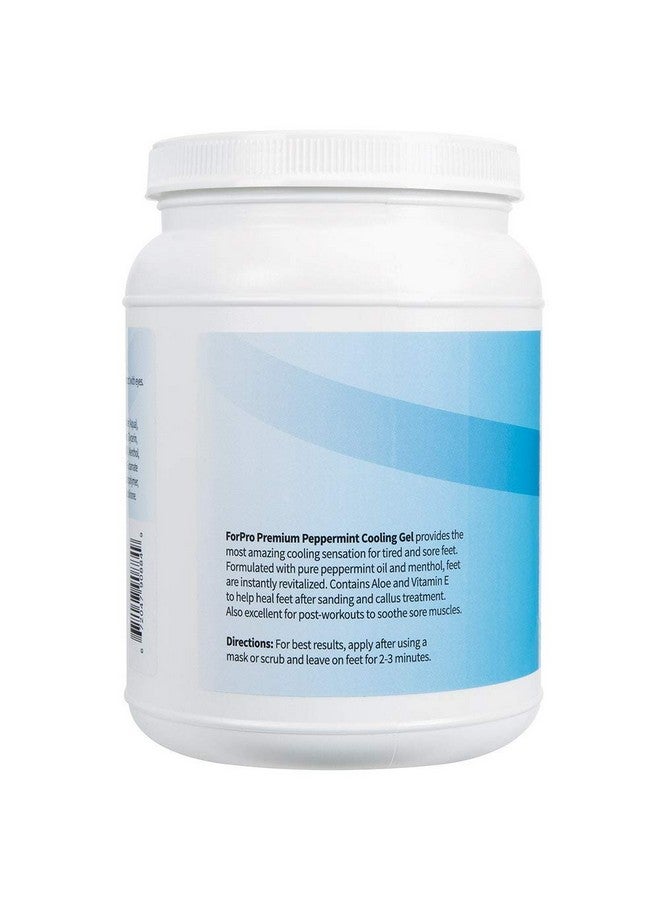 Premium Peppermint Cooling Gel Instantly Cools Revitalizes Tired & Sore Feet Formulated With Pure Peppermint Oil & Menthol 64 Oz. (802298)