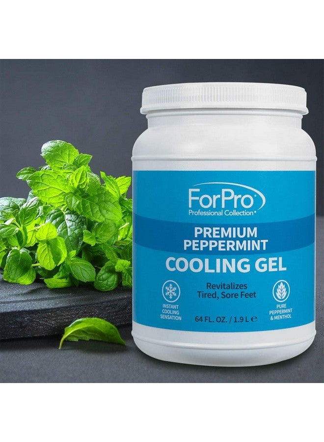Premium Peppermint Cooling Gel Instantly Cools Revitalizes Tired & Sore Feet Formulated With Pure Peppermint Oil & Menthol 64 Oz. (802298)