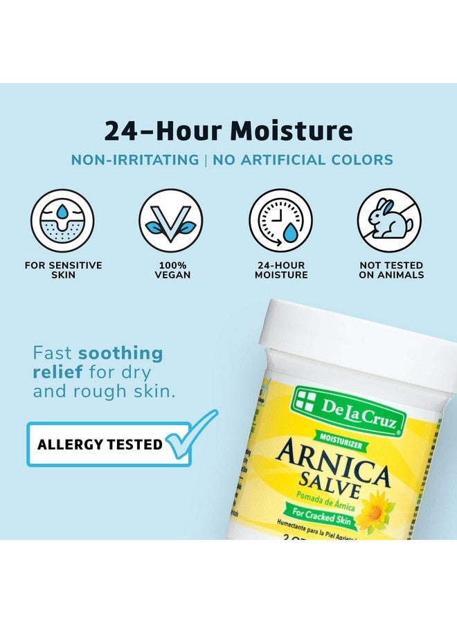 Arnica Salve Foot Cream For Dry And Cracked Feet And Moisturizing Hand Salve For Dry Hands 24 Hour Moisture For Dry And Rough Skin (2 Ounces)