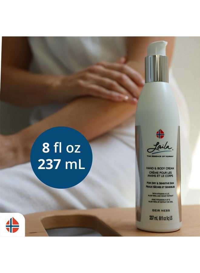Laila Hand & Body Cream Skin Moisturizing And Nourishing Formula For Soft And Smooth Hands Vitamin A & E Aloe Vera And Honey Extract