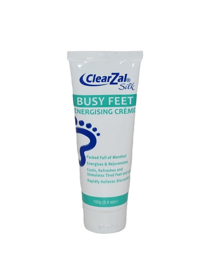 Busy Feet Cooling Energizing Foot Cream Packed With Menthol For Pain Relief For Tired Achy Feet Refreshes And Rejuvenates Helps To Provide Relief From Neuropathy 3.4 Ounce Tube