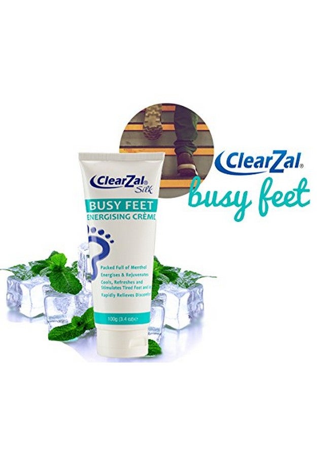 Busy Feet Cooling Energizing Foot Cream Packed With Menthol For Pain Relief For Tired Achy Feet Refreshes And Rejuvenates Helps To Provide Relief From Neuropathy 3.4 Ounce Tube