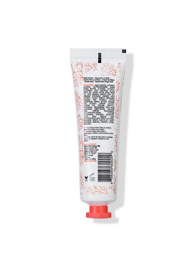 Rosso Positano Hand Cream Notes Of Sweet Ginger Amalfi Lemon And Wild Mandarin Made In Italy