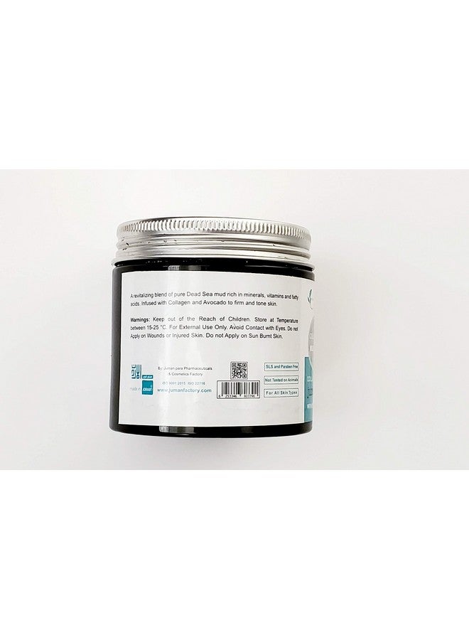 All Natural Juman Dead Sea Mud Mask Infused With Avocado & Dead Sea Minerals 11.9 Oz. Minimizes Pores. Tone Skin. Reduces Excess Of Oils. Exfoliate.