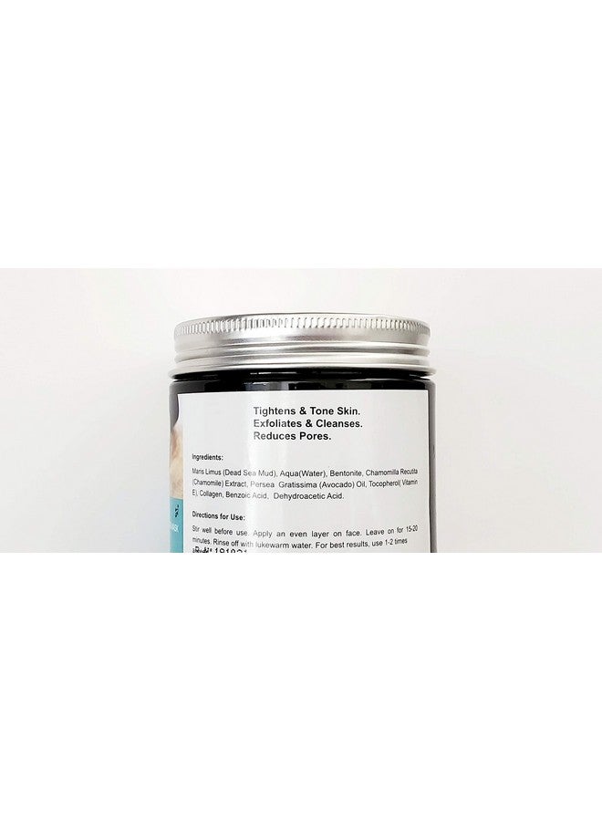 All Natural Juman Dead Sea Mud Mask Infused With Avocado & Dead Sea Minerals 11.9 Oz. Minimizes Pores. Tone Skin. Reduces Excess Of Oils. Exfoliate.