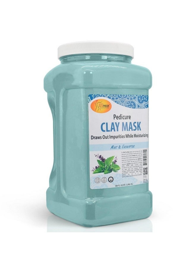 Clay Mask Mint And Eucalyptus128 Oz Pedicure And Body Deep Cleansing Skin Pore Purifying Detoxifying And Hydrating