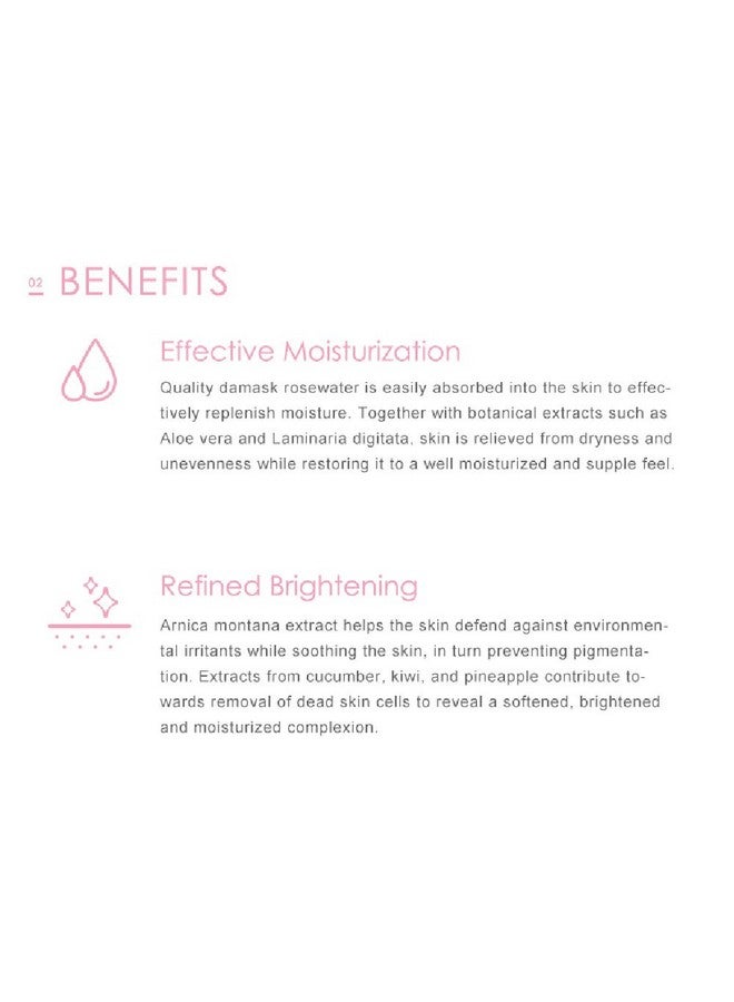 Damask Rose Facial Mask Softening And Brightening Collagen Essence Face Sheet Mask For Natural Look(8 Combo Pack)