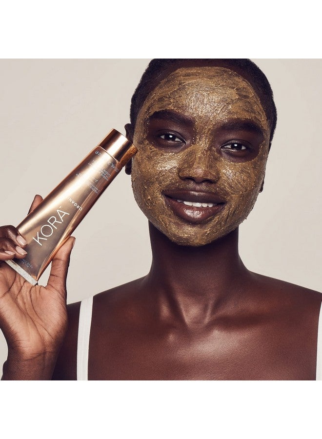 Turmeric Brightening & Exfoliating Mask Multiuse Facial Scrub Polish & Illuminate Certified Organic Exfoliating Face Mask Cruelty Free 1.01 Fl Oz
