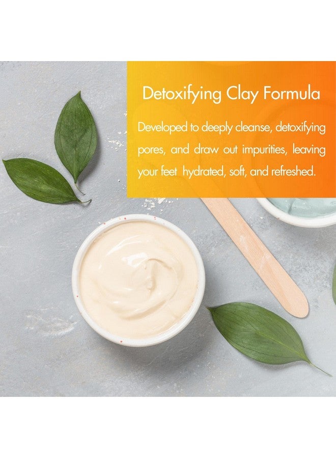Clay Mask Mandarin 16 Oz Pedicure And Body Deep Cleansing Skin Pore Purifying Detoxifying And Hydrating Natural Bentonite Clay Amino Acids Panthenol Comfrey Extract