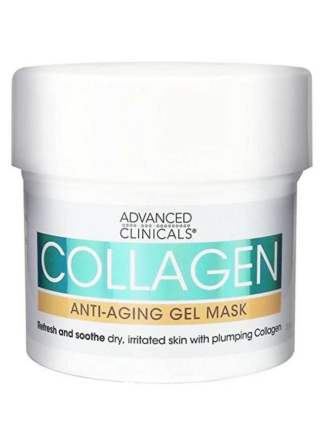 Collagen Gel Facial Mask Anti Aging Skin Care Moisturizer W/Coconut Oil & Rosewater Skin Plumping Face Mask Reduces Wrinkles Dry Skin & Fine Lines Large 5 Fl Oz (Pack Of 1)