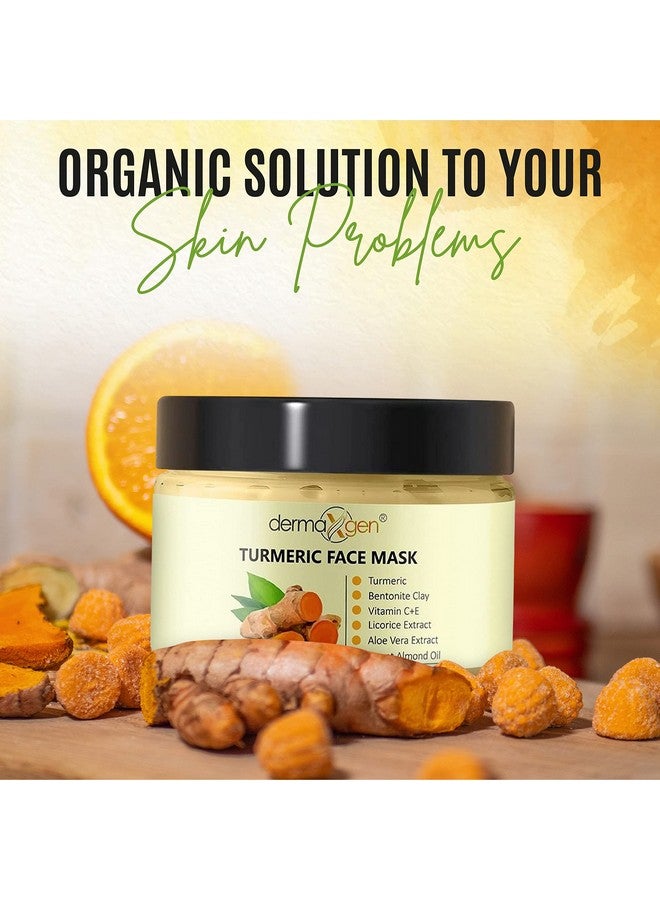 Organic Turmeric Face Mask Detox Clay For Clear Radiant Skin Acne & Scars Reduction Healing Clay Pore Cleansing Facial Mask Improve Skin Tone And Texture Allnatural 5.29Fl Oz