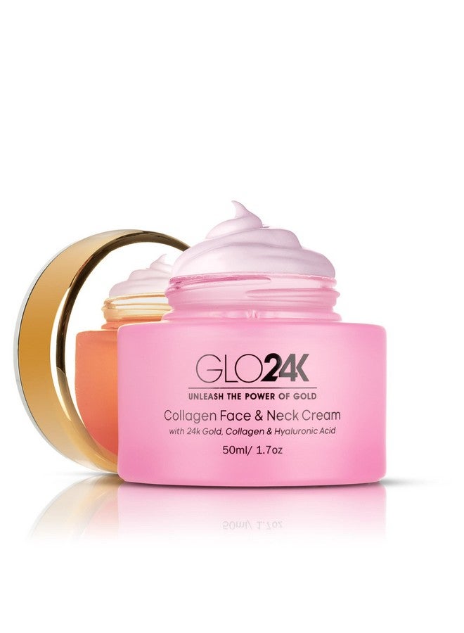 Glo24K Collagen Face & Neck Cream With 24K Gold Collagen & Hyaluronic Acid. Boost Your Skin’S Collagen Levels For A Radiant Glowing Skin.