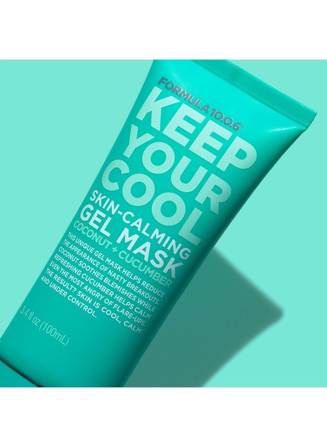 Keep Your Cool Skincalming Gel Mask Refreshing Gel Mask That Soothes Blemishes And Calms The Skin Vegan Parabenfree Sulfatefree & Crueltyfree 3.4 Fl Oz
