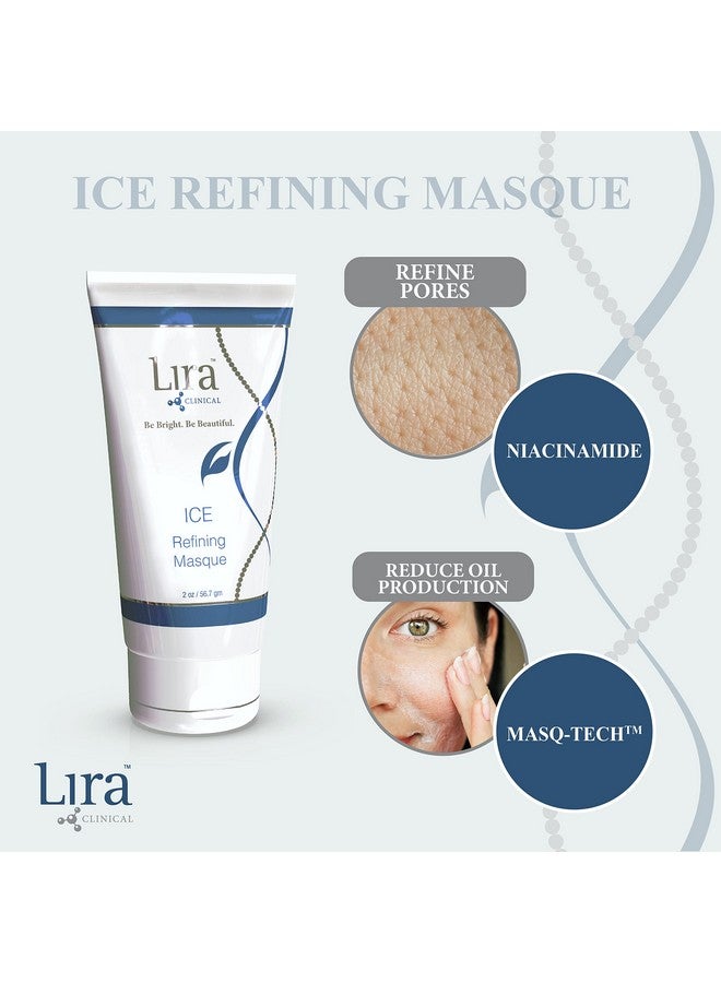 Ice Refining Masque Acne & Oil Control Kaolin Clay Mask With Niacinamide & Salicylic Acid Calm Skin & Refine Pores With Collagen Peptides & Plant Stem Cells 2 Fl Oz