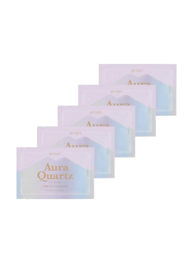Aura Quartz Hydrogel Lip Mask 5Ea Moisturizing Lip Mask With Retinol Peptide Collagen Pdrn Bakuchiol Antiaging Lip Care For Dry Lips Reduces Laugh Lines Smooth And Plump Lips
