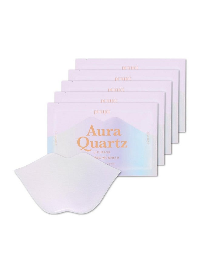 Aura Quartz Hydrogel Lip Mask 5Ea Moisturizing Lip Mask With Retinol Peptide Collagen Pdrn Bakuchiol Antiaging Lip Care For Dry Lips Reduces Laugh Lines Smooth And Plump Lips