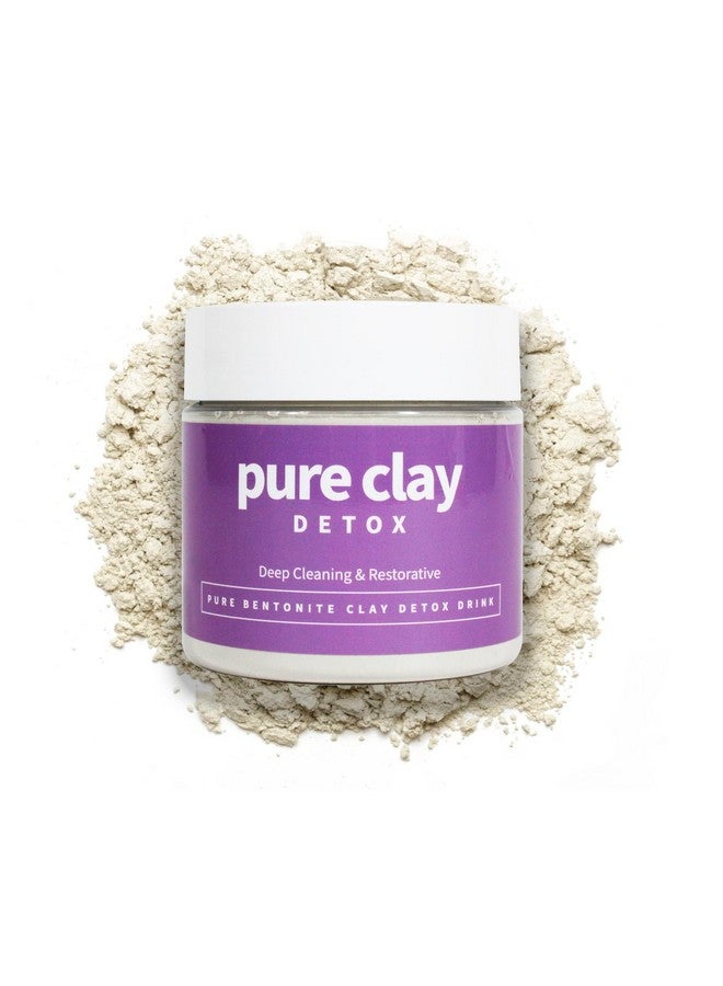 Food Grade Organic Calcium Bentonite Clay Powder Internal And External Deep Cleansing Daily Detox Drink Face Mask Body Mud & Toothpaste 16 Oz