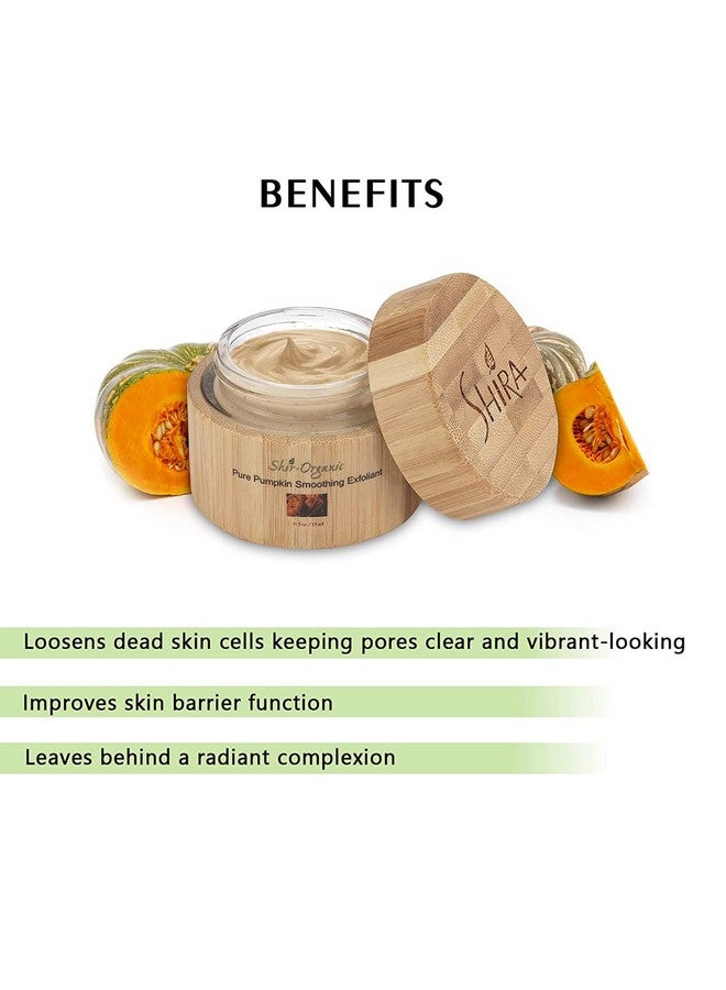 Shirorganic Pure Pumpkin Smoothing Peel Rich In Natural Enzymes For Smoothsoften Skin Loosens Dead Skin Cells/All Skin Types Except Sensitive(15 Ml.)