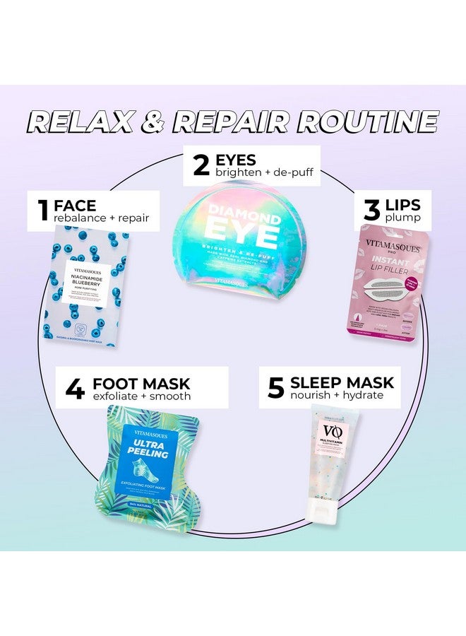 Ultra Foot Peeling Mask 5 Pack Exfoliating Foot Peel Mask For Dry Cracked Feet & Dead Skin Crueltyfree & Dermatologically Tested Foot Care Mothers Day Gifts For Mom Gift For Wife