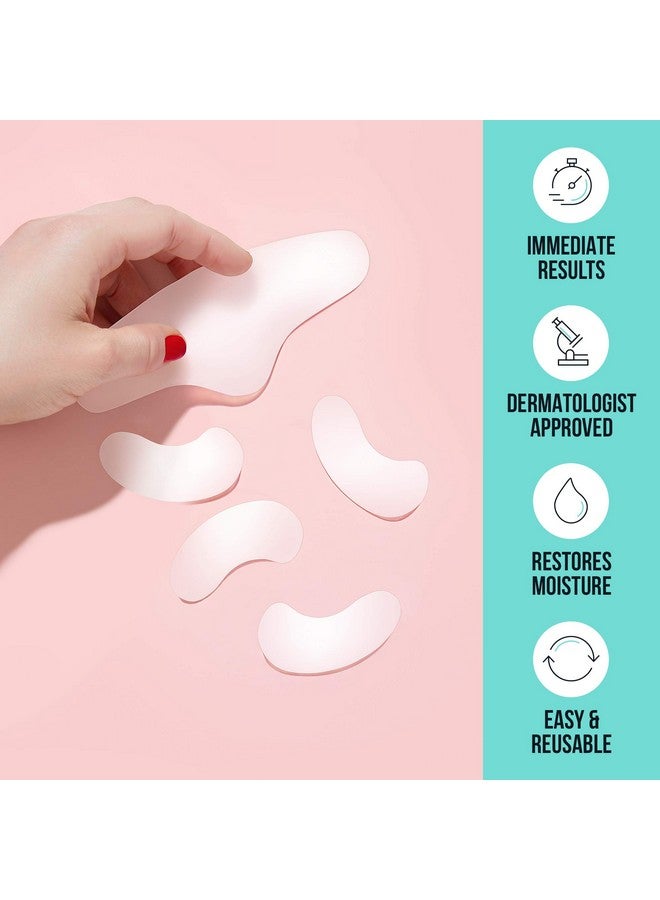 Beauty Facelift Antiwrinkle Patches For Neck Forehead Eye & Smile Overnight Smoothing Silicone Patches For Fine Lines And Wrinkles
