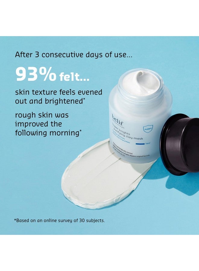 Super Knights Purifying Clay Mask With Hyaluronic Acid And Glycerin Hydrating Pore Cleansing