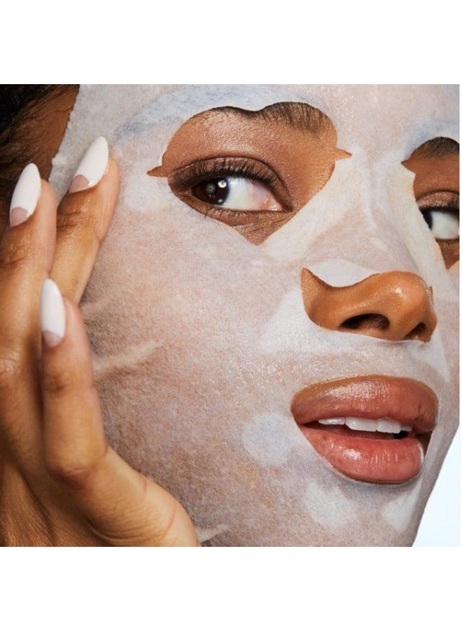 Beauty Stress Rehab Coconut & Caffeine Face Mask Sheet Mask Destress Reduce Puffiness & Redness For All Skin Types Vegan 6Pk
