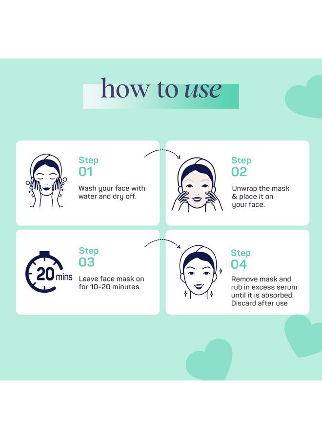 Donut Let Me Go Duo Facial Masks Pack Of 6 Skincare Gift Set For Valentine'S Day Radiant Caffeine And Soothing Vanilla Beauty Moisture Hydration Face Mask For Men And Women