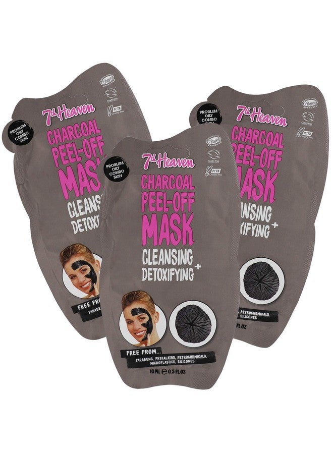 Charcoal Peeloff Detoxifying Mask 3Pack Of 0.3 Fl Oz Each 3 Sachets