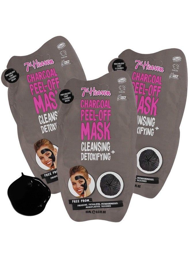 Charcoal Peeloff Detoxifying Mask 3Pack Of 0.3 Fl Oz Each 3 Sachets