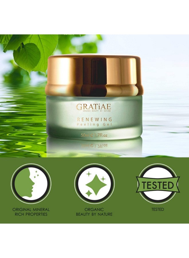 Organic Renewing Peeling Gel Face Mask Mild Face Cleanser With Witch Hazel Deep Cleans Removes Dead Skin Cells And Blackheads Antiaging Skin Care 1.7 Fl Oz