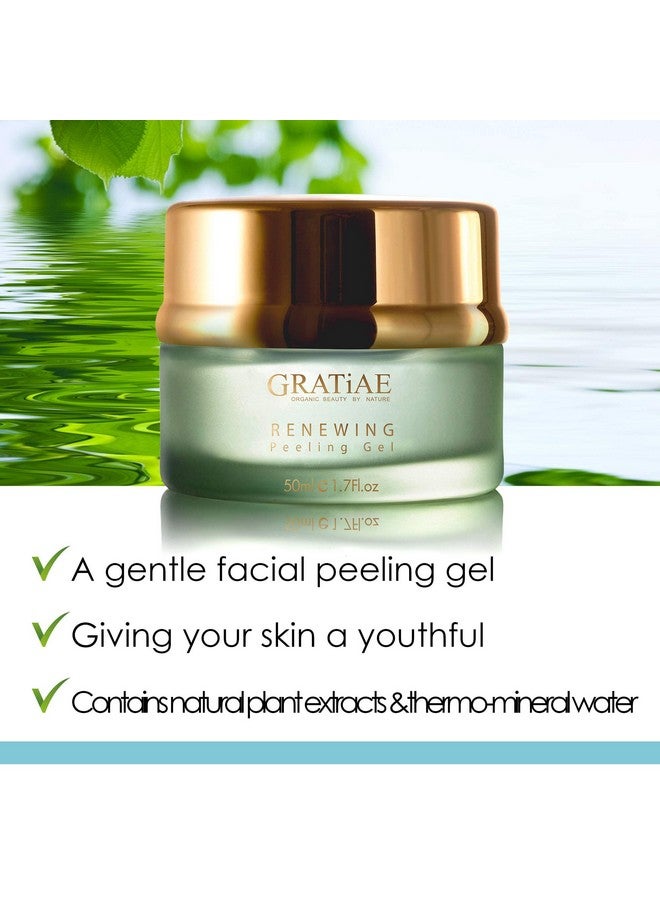 Organic Renewing Peeling Gel Face Mask Mild Face Cleanser With Witch Hazel Deep Cleans Removes Dead Skin Cells And Blackheads Antiaging Skin Care 1.7 Fl Oz