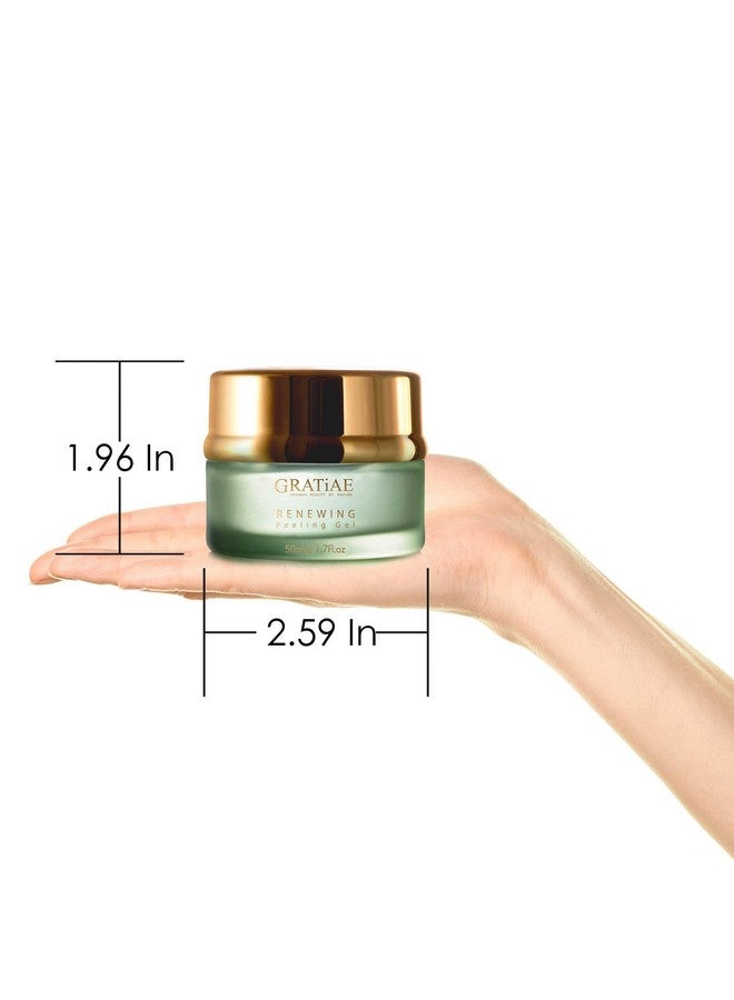 Organic Renewing Peeling Gel Face Mask Mild Face Cleanser With Witch Hazel Deep Cleans Removes Dead Skin Cells And Blackheads Antiaging Skin Care 1.7 Fl Oz