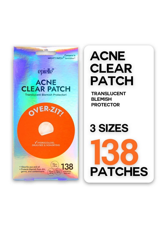 Acne Clear Patch Overzit The Ultimate Hydrocolloid Solution Of Acne Clear Patch Acne Pimple Patches Blemish Patches Thanksgiving Gift Stocking Stuffers (138 Ptches)