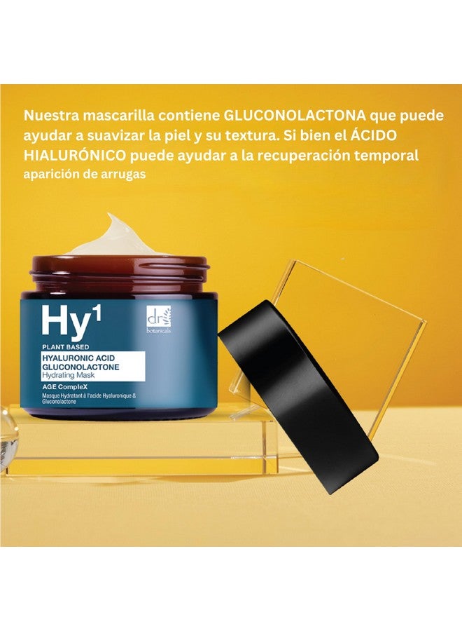 Hyaluronic Acid & Gluconolactone Hydrating Antiaging Facial Mask Reduce Wrinkles Renew Gentle Exfoliate And Revitalize Skin With Nourishing Hyaluronic Acid Mask