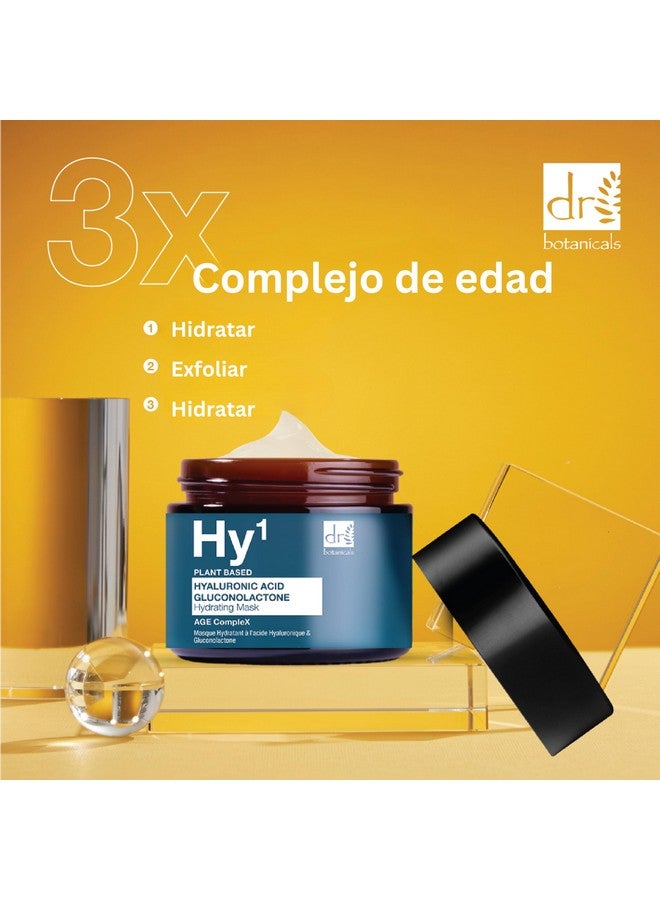 Hyaluronic Acid & Gluconolactone Hydrating Antiaging Facial Mask Reduce Wrinkles Renew Gentle Exfoliate And Revitalize Skin With Nourishing Hyaluronic Acid Mask
