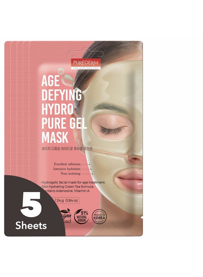 Age Defying Hydro Pure Gel Mask (5 Pack) Hydrogel Face Mask For Age Treatment & Nourishing