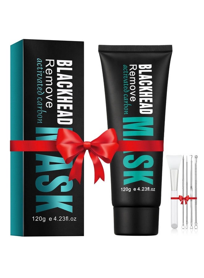 Blackhead Remover Maskactivated Charcoal Peel Off Maskdeep Cleansing Mask With Brush Pimple Extractorsblackhead Mask For Cleansingpore Minimizinggentle Exfoliatingfor All Skin Typesoily Skin