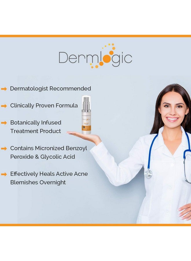 Acne Spot Treatment Overnight Treatment For Whitehead & Blackhead Pimples. Eliminate Cystic Breakouts & Clogged Pores. Clears Away Severe Mild Moderate Blemishes For Teens & Adults. Alcoholfree.