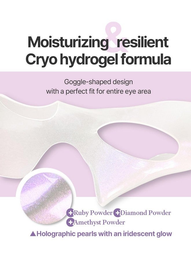 Aura Quartz Hydrogel Eye Zone Mask 5Ea (9G*5) Lavender Eye Mask For Entire Eye Area Instant Cooling Eye Puffiness Morning Quick Eye Care Rejuvenating Tired Eye Area Brighten Under Eye