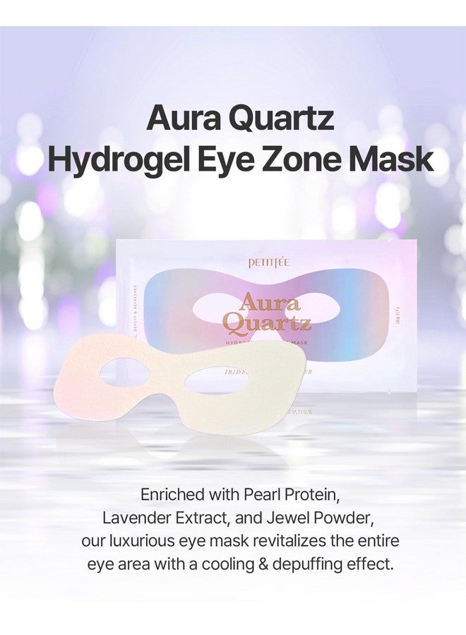 Aura Quartz Hydrogel Eye Zone Mask 5Ea (9G*5) Lavender Eye Mask For Entire Eye Area Instant Cooling Eye Puffiness Morning Quick Eye Care Rejuvenating Tired Eye Area Brighten Under Eye