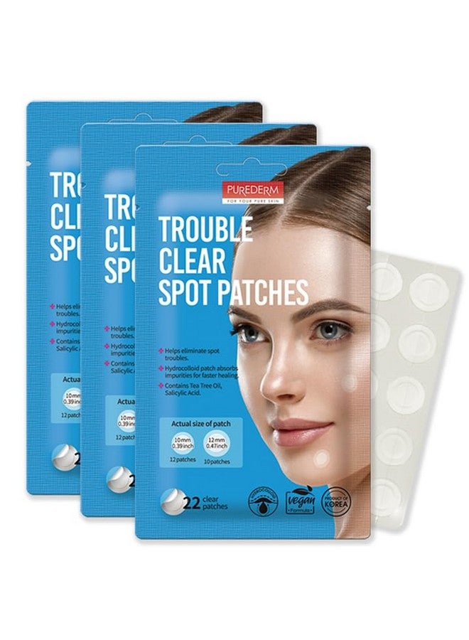 Trouble Clear Spot Patches 3 Packs Made With Highly Absorbent Hydrocolloid