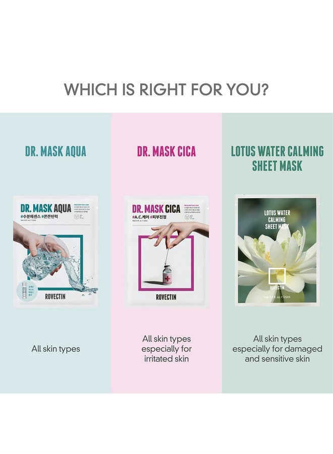 ] Clean Lotus Water Calming Sheet Mask Packed With Lotus Flower Extract For Soothing And Long Lasting Hydration (5 Count)