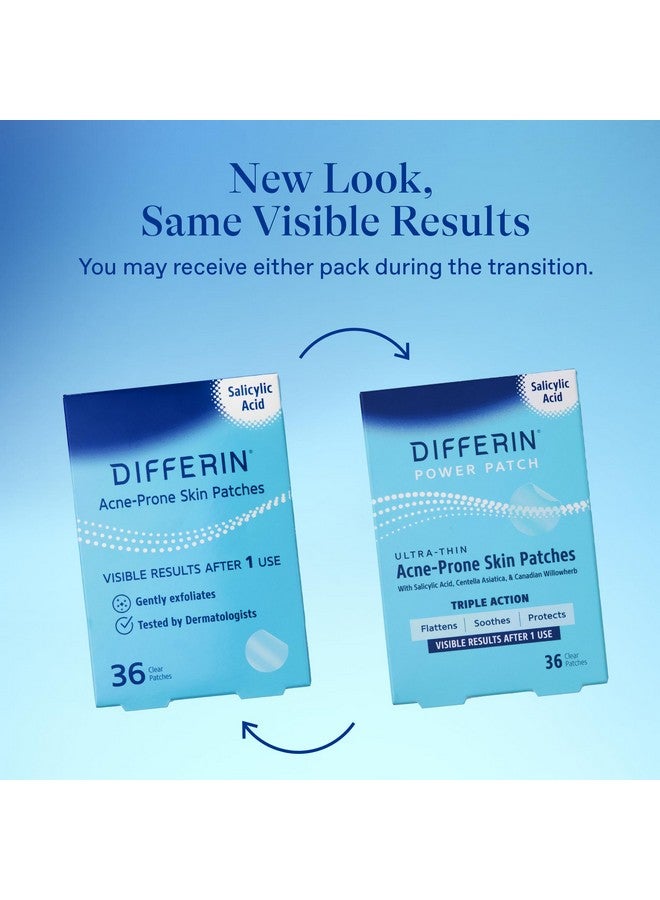Acneprone Skin Patches For Earlystage Imperfections Formulated With Salicylic Acid And Centella Fast Triple Action Power Patch For Day & Night Dermatologist Tested 36 Count