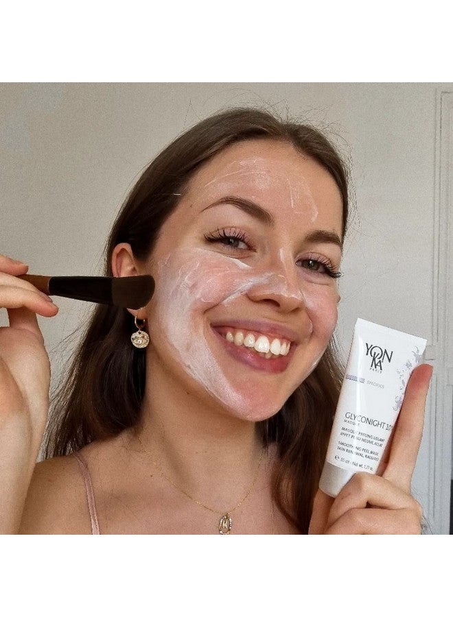 Yonka Glyconight 10% Peel Masque Travel Size (15Ml/0.57Oz) Antiaging Face Mask Skin Renewal For Wrinkles And Pore Reduction With Glycolic Acid