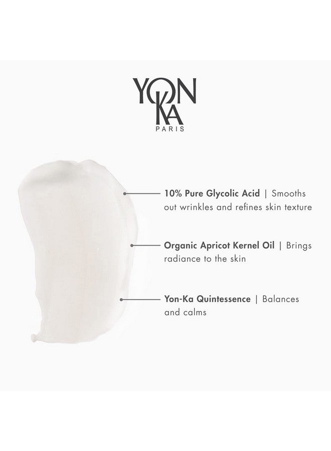 Yonka Glyconight 10% Peel Masque Travel Size (15Ml/0.57Oz) Antiaging Face Mask Skin Renewal For Wrinkles And Pore Reduction With Glycolic Acid