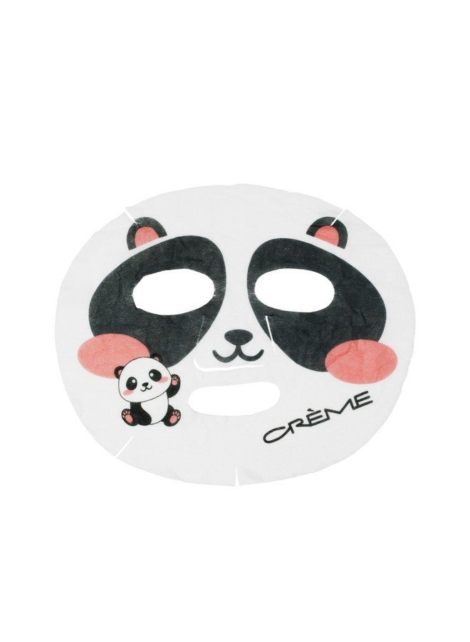 Be Bright Skin! Animated Kawaii Panda Face Mask Hydrating & Luminous With Squalane & Rice Water Softens Fine Lines Tones Dark Spots Skincare Essential (3 Pack)