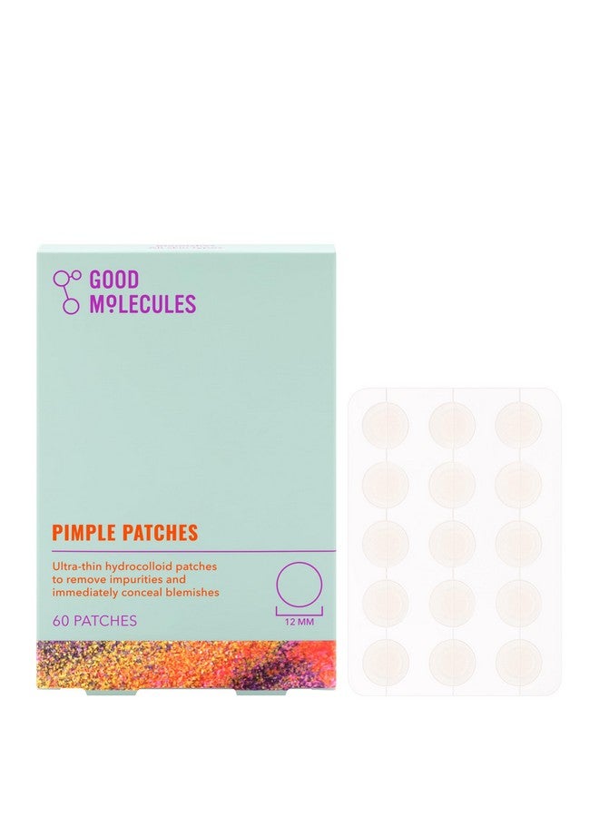 Pimple Patches (60 Patches) Ultrathin Hydrocolloid Patches To Conceal Whiteheads Blackheads And Blemishes Target Ance And Impurities Skin Care For Face With Cellulose And Pectin