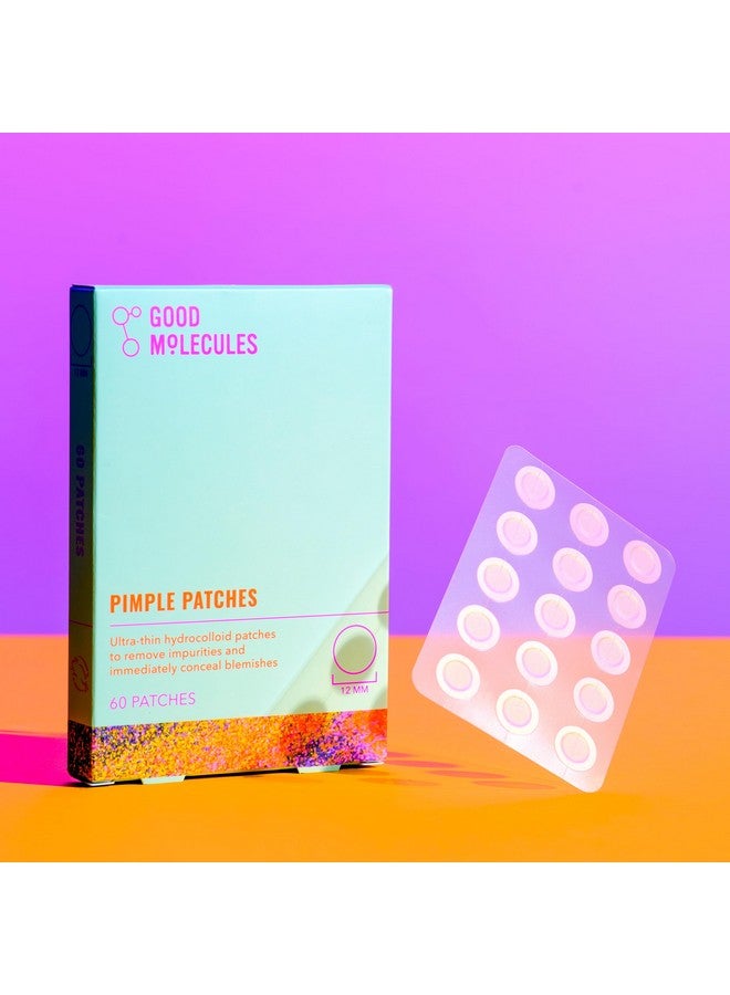 Pimple Patches (60 Patches) Ultrathin Hydrocolloid Patches To Conceal Whiteheads Blackheads And Blemishes Target Ance And Impurities Skin Care For Face With Cellulose And Pectin